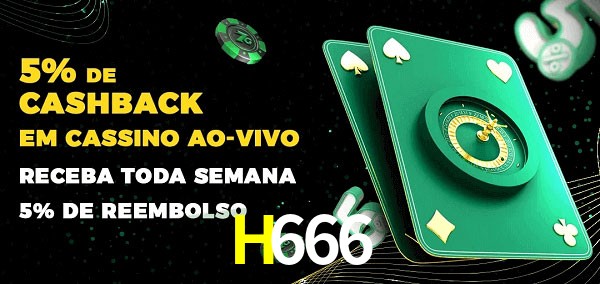 Promoções do cassino ao Vivo H666